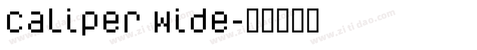 Caliper Wide字体转换